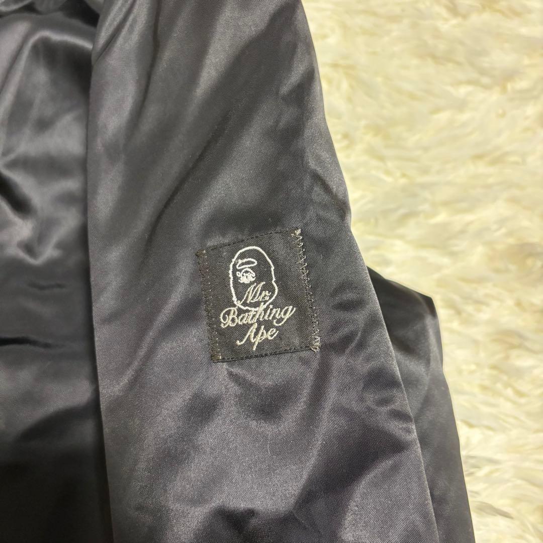 【大人気✨】 Mr.BATHING APE エイプ　スタジャン　ブラック　長袖