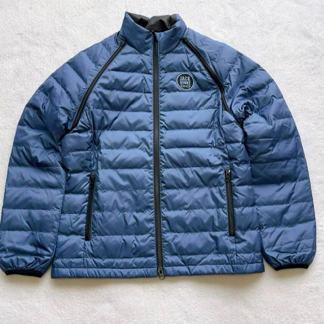 極美品　ジャックバニー　２WAY　ダウン　ジャケット　ベスト　ブルー