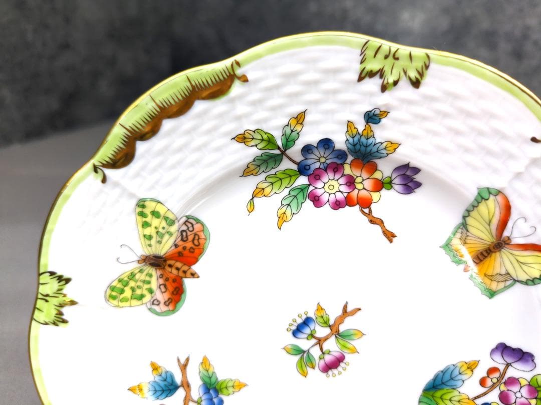 ヘレンド　ヴィクトリアブーケ（VBO）プレート　6枚セット　16.5cm