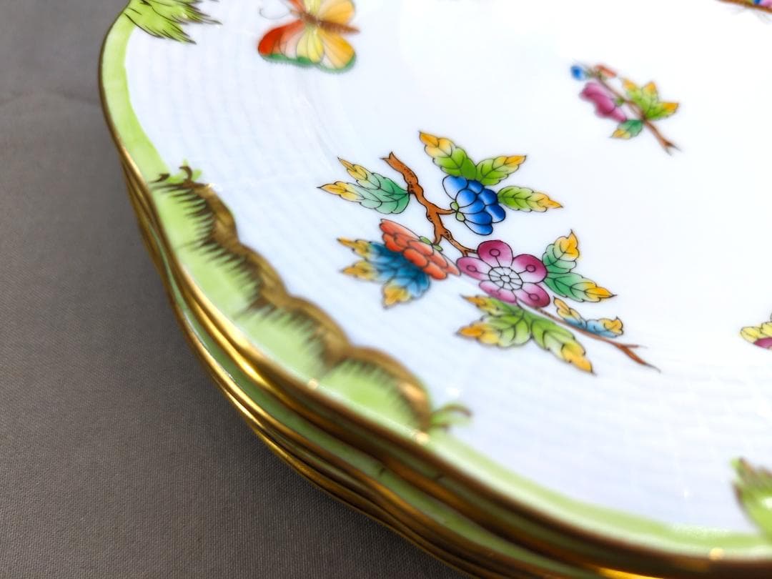 ヘレンド　ヴィクトリアブーケ（VBO）プレート　6枚セット　16.5cm