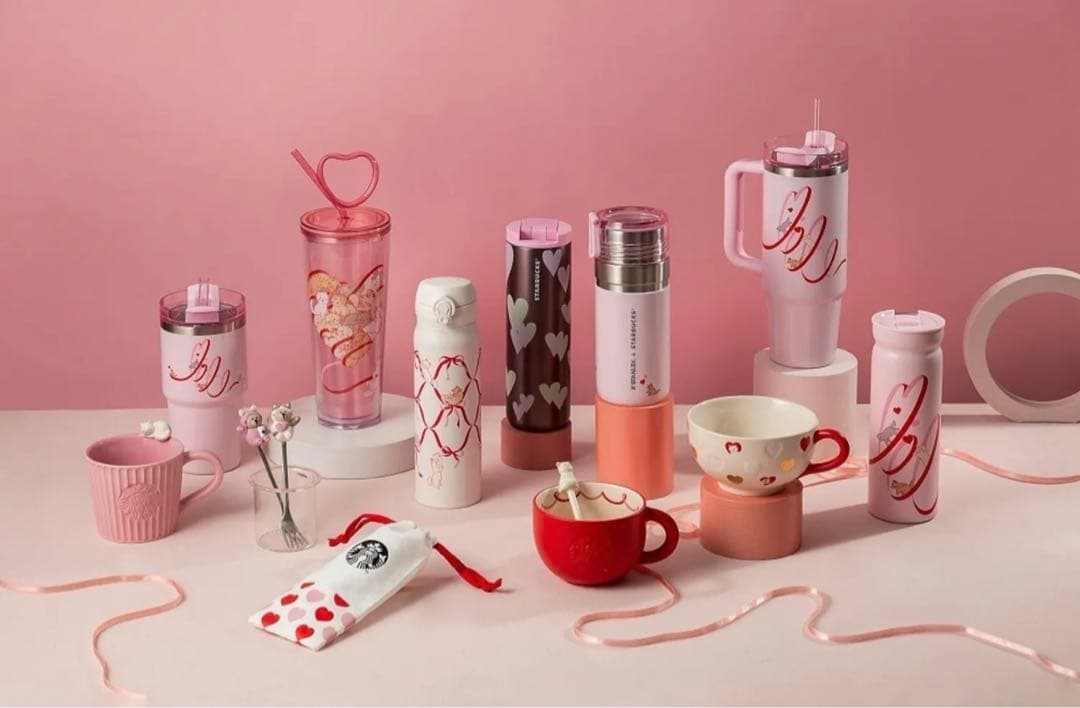 スターバックス 海外台湾2024 バレンタイン 猫カップルボトル - メルカリ