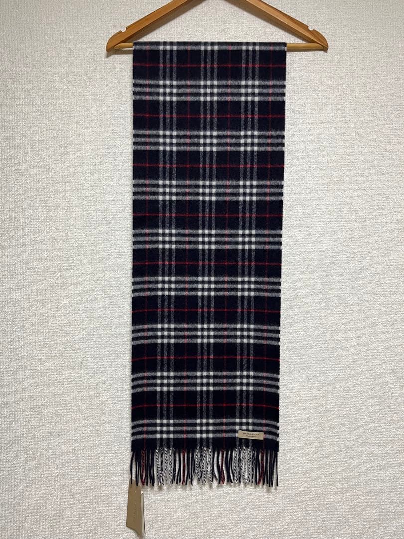 BURBERRY　バーバリー　マフラー　カシミア100％ タグ付き未使用品