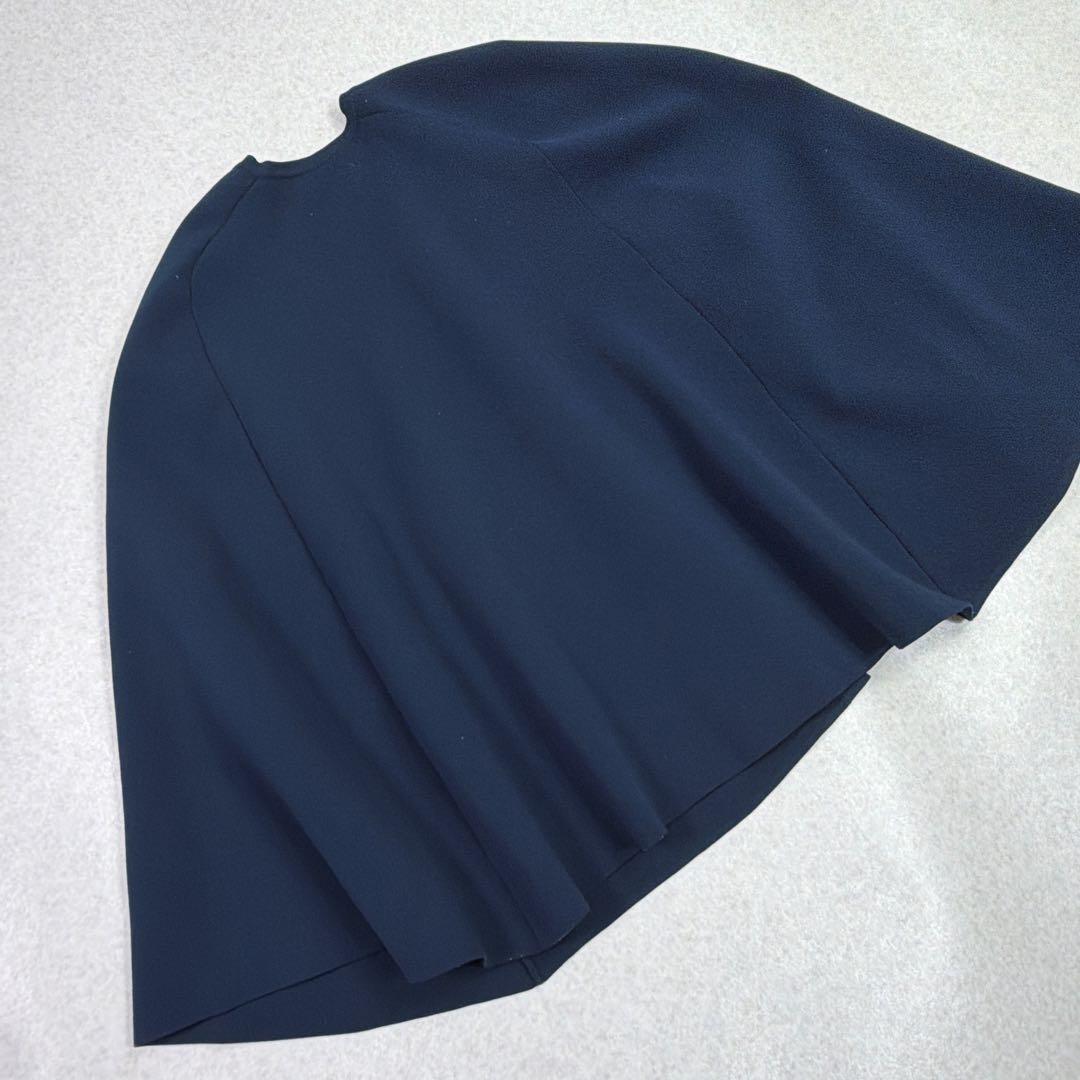 UNITED ARROWS ケープ カーディガン ネイビー 金ボタン タキマキ