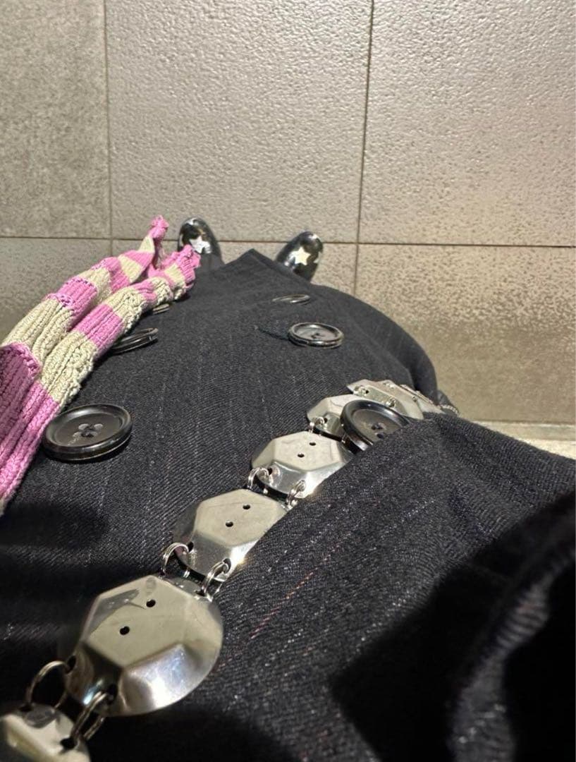 Kiko Kostadinov ピンク グレー マフラー