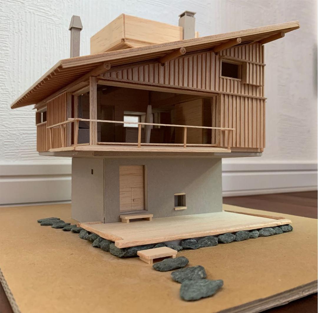 akemi＊様専用 建築模型 吉村順三 軽井沢の山荘 S=1/50 - メルカリ