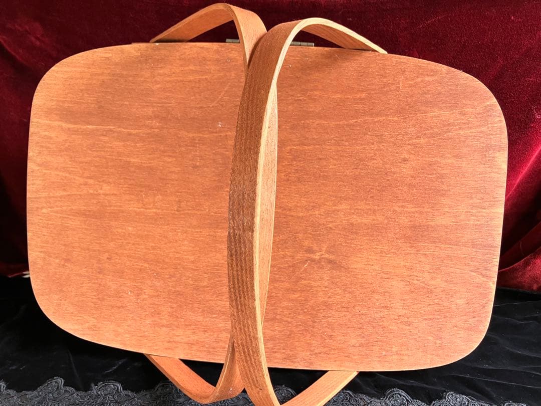 PETERBORO社 ピーターボロ ピクニックバスケット蓋付き ギンガムチェック