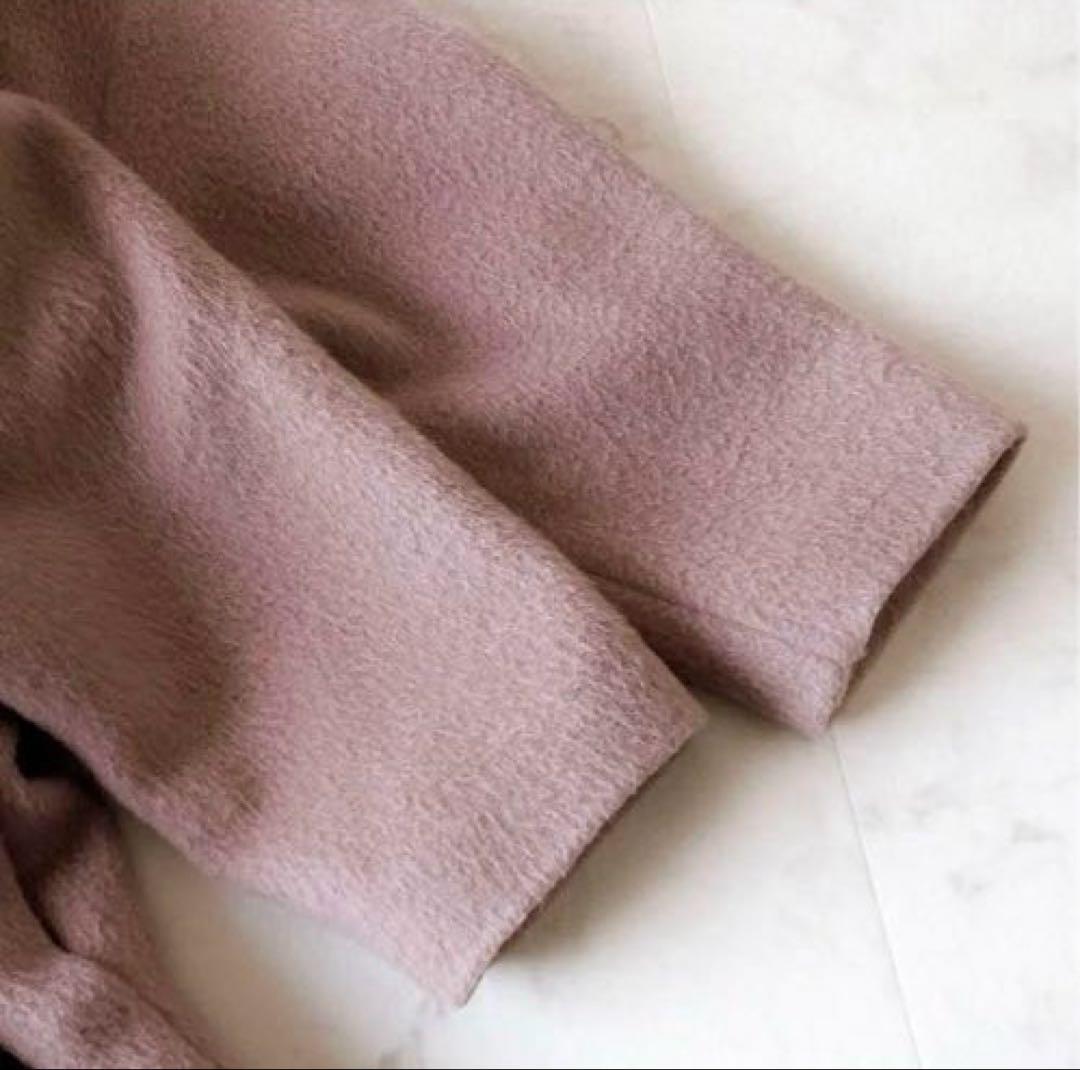 美品☆ウィムガゼット モヘアシャギー ロングガウンコート 大草直子