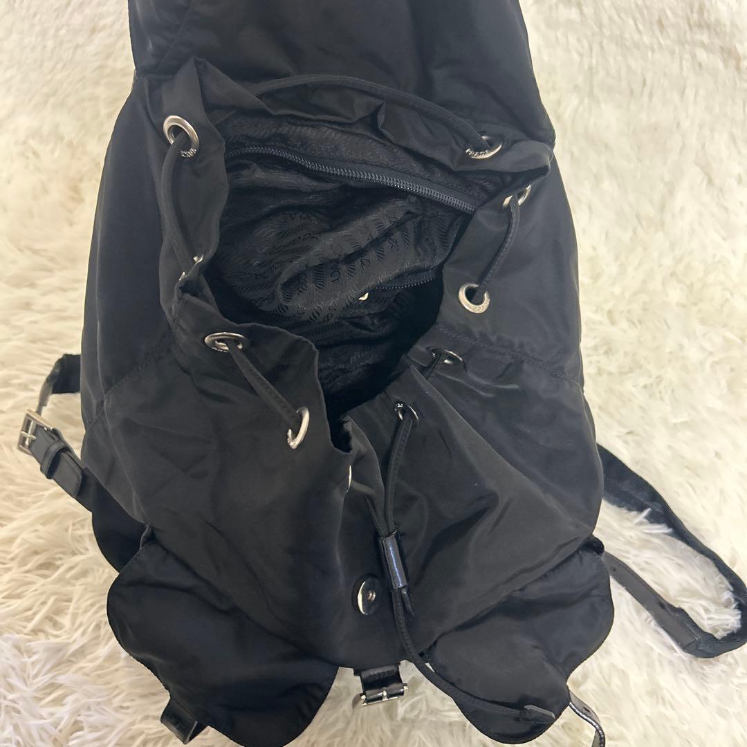 美品✨ お値下げ不可　プラダ PRADA ナイロン 黒 リュック 三角ロゴ