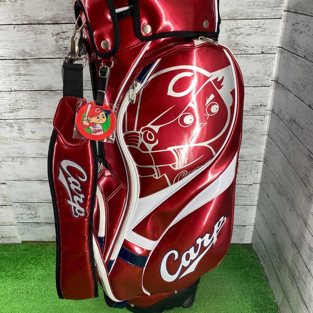 7923 未使用 広島カープ オフィシャル ゴルフバッグ スタンド式 広島