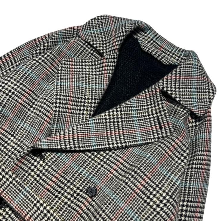■MARKAWARE オーガニックサフォーク ツイードチェック トレンチコート