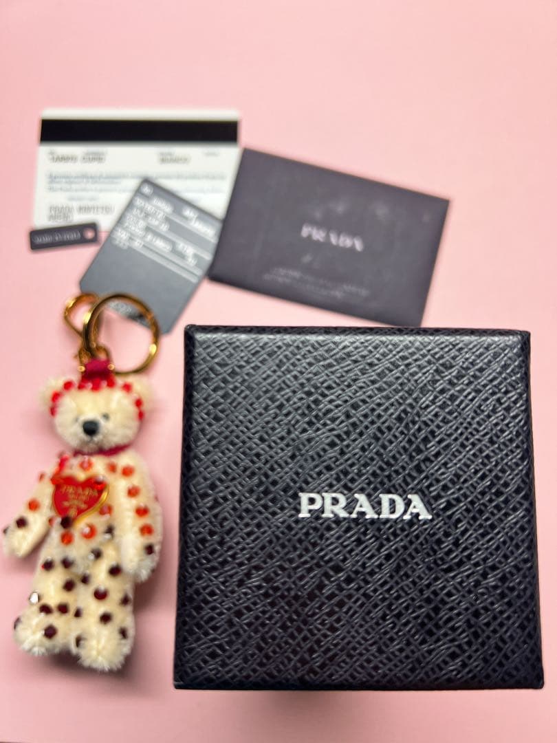 新品 PRADA プラダ ベア キーホルダー キーリング