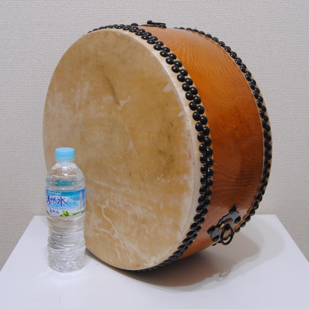 平太鼓 平胴太鼓 和太鼓 太鼓 1.4尺 鋲打 くりぬき胴 民謡 祭事 だんじり