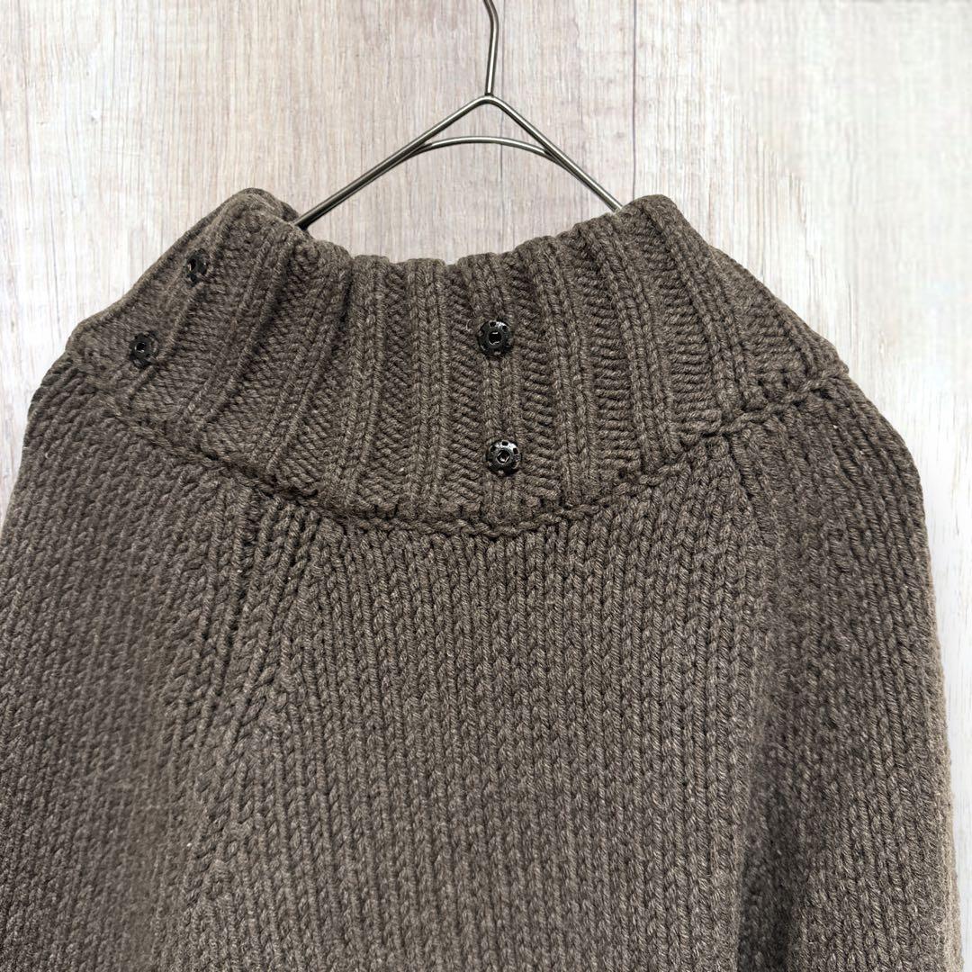 エンリーベグリン 】ニットポンチョ カシミヤ カシミア ウール 茶