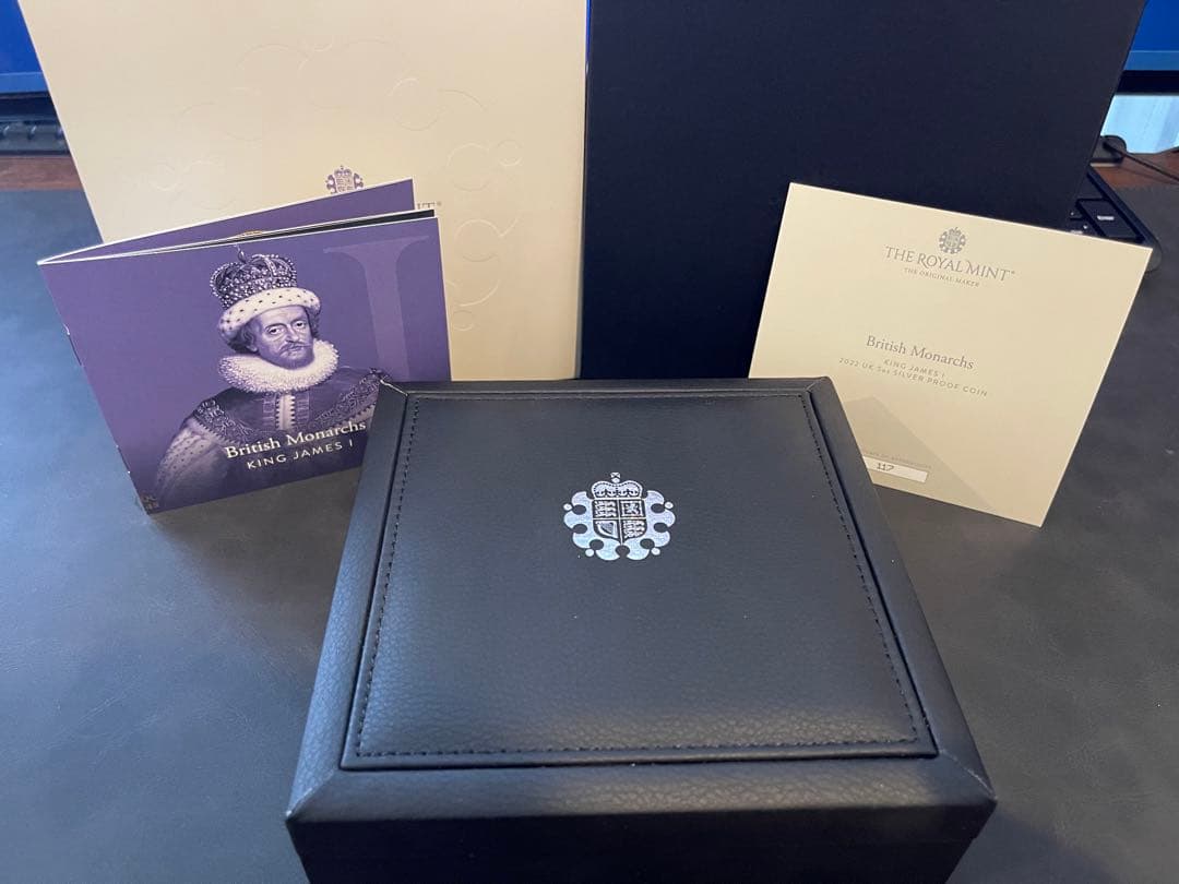 ミ*9様 2022年イギリス ジェームズ1世 5oz 10ポンド銀貨 ミ*