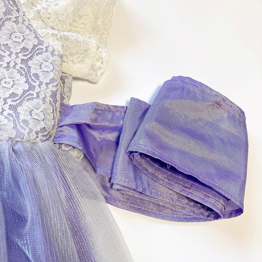 110size ラベンダー×ホワイト セレモニー 入学 卒園 発表会 フォーマル