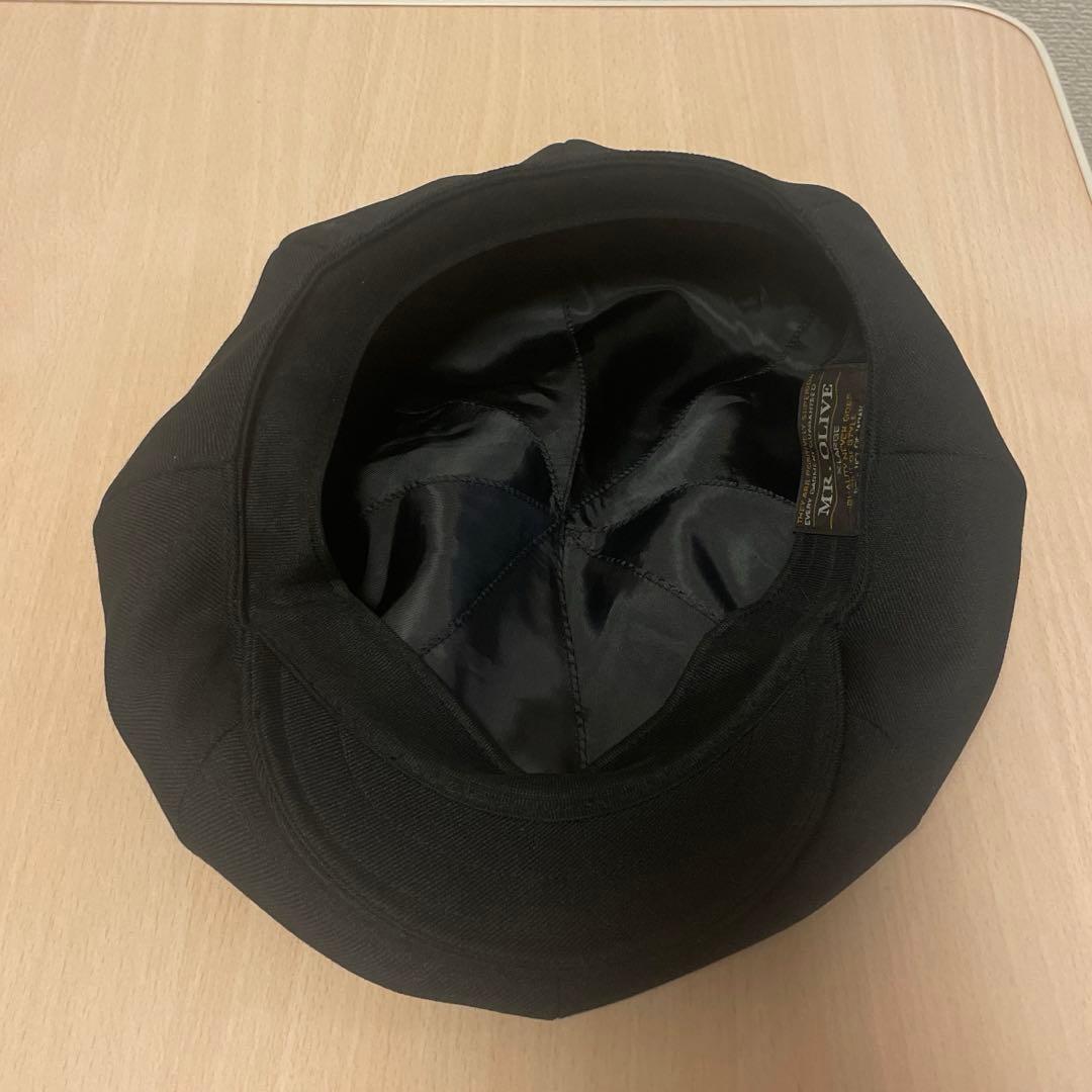 未使用品 MR.OLIVE カルゼ ベレー キャスケット ブラック ネイビー