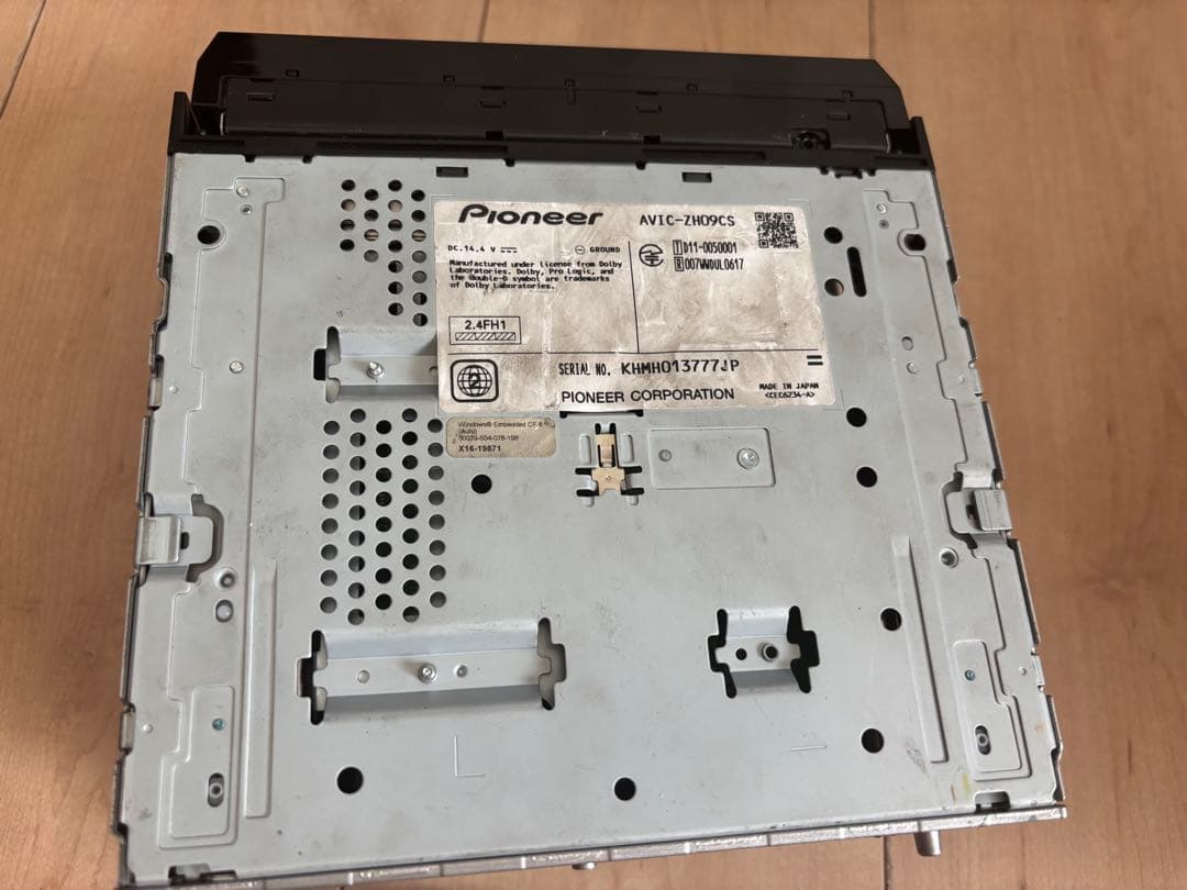 カロッツェリア　AVIC-ZH09CS