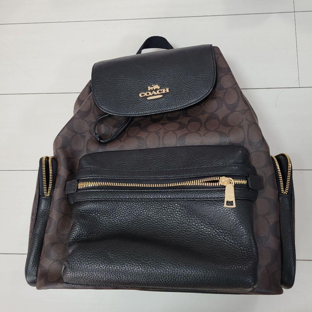 COACH リュック バックパック ブラウン レザー