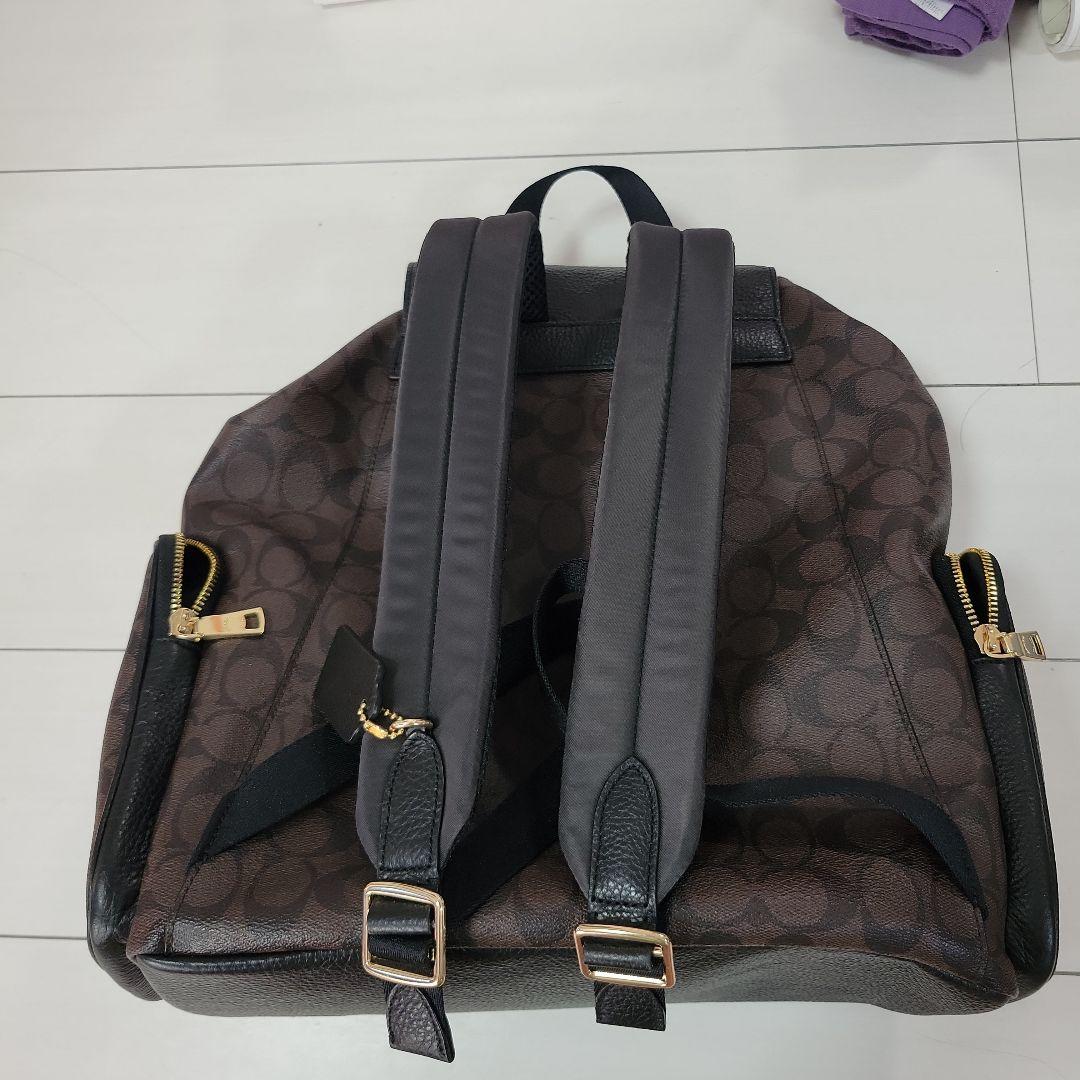 COACH リュック バックパック ブラウン レザー