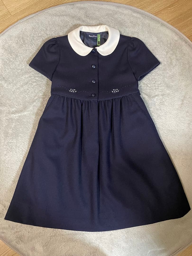 小学校受験　ファミリア フォーマル 濃紺