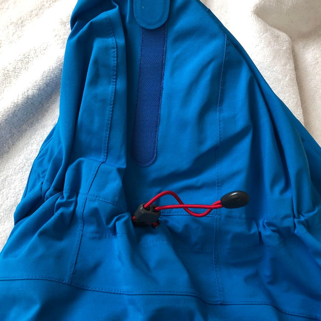 モンベルMストームパーカー青メンズ男性スキー防寒スノボー雪 スキー