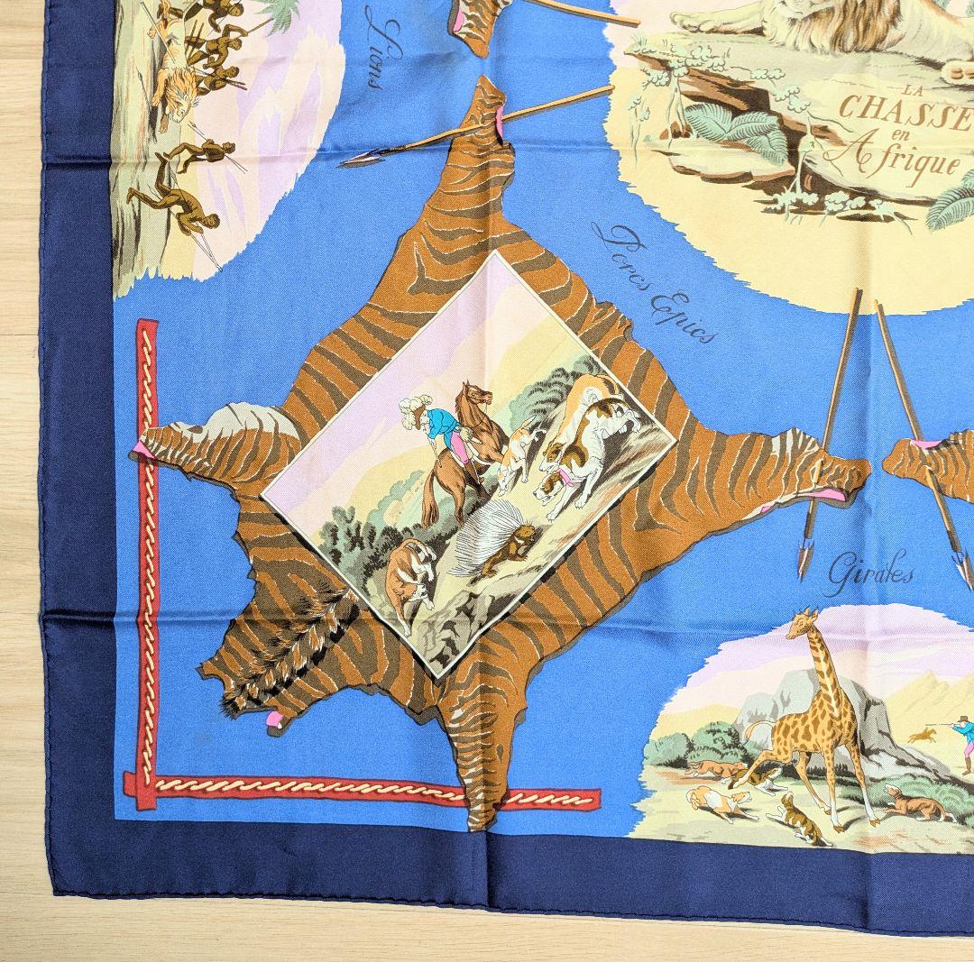 希少】HERMESエルメス カレ90 アフリカのハント シルク100% - メルカリ