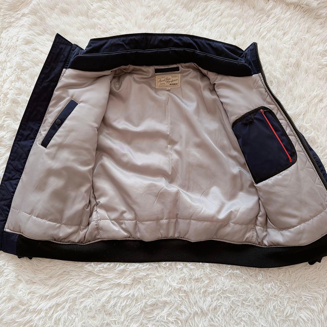 2XLサイズ AVIREX 中綿入り MA-1 フライトジャケット ビッグサイズ