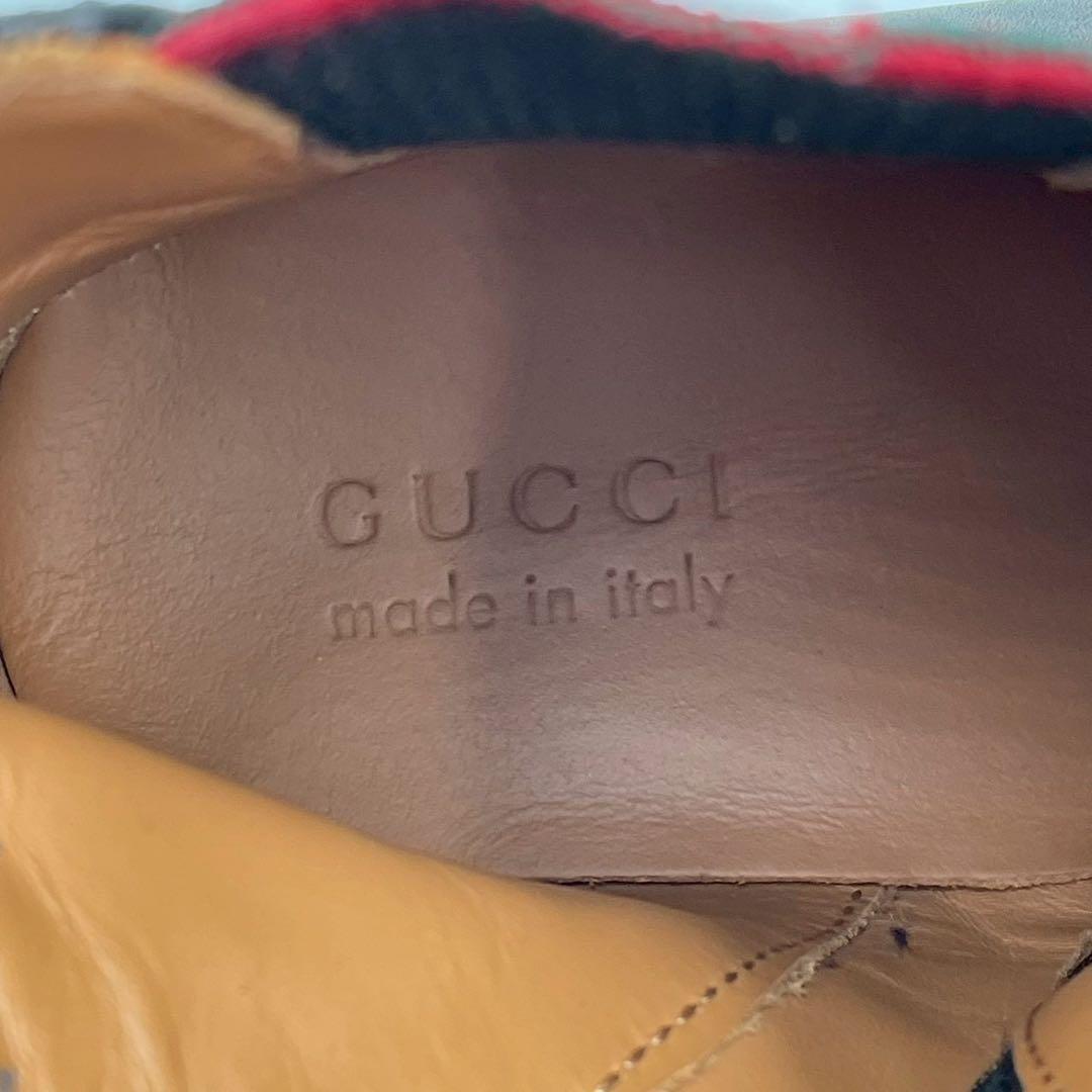 極美品　グッチ　サイドゴアブーツ　シェリーライン　レザー　ブラック　キッズ 23