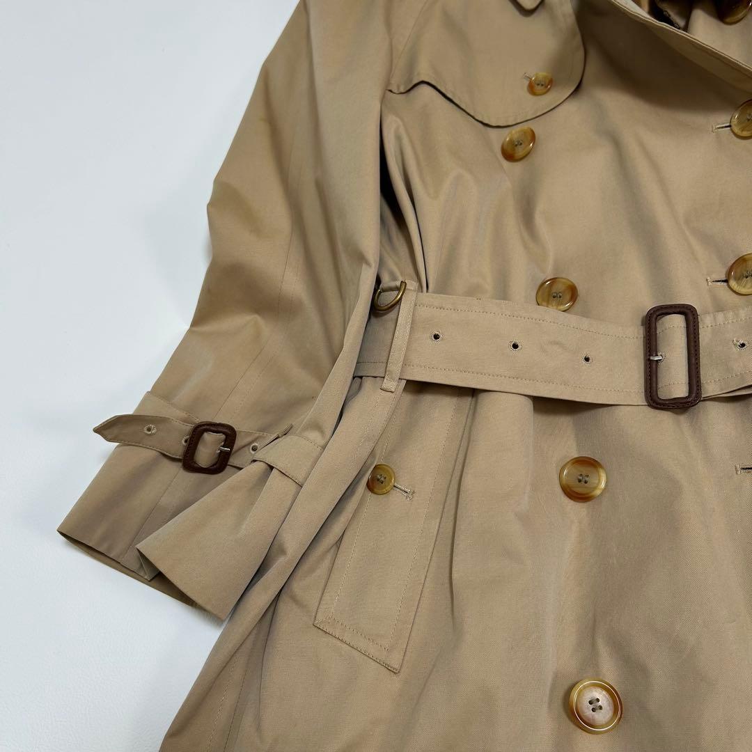 英国製 バーバリー トレンチコート ライナー付 ベルト コットン100% 44
