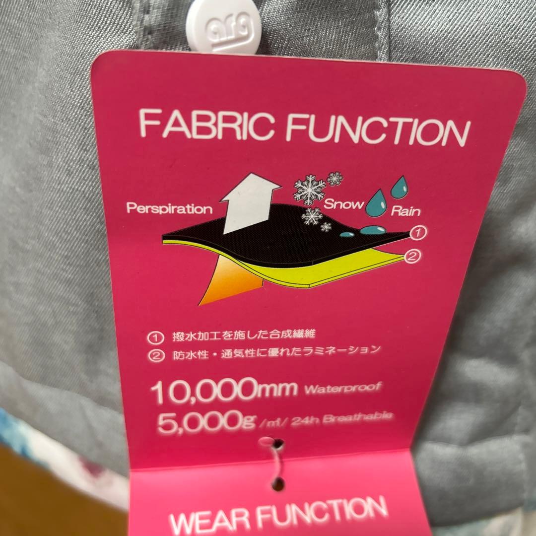 arg スノーボードウェア 女性用 グレー 花柄