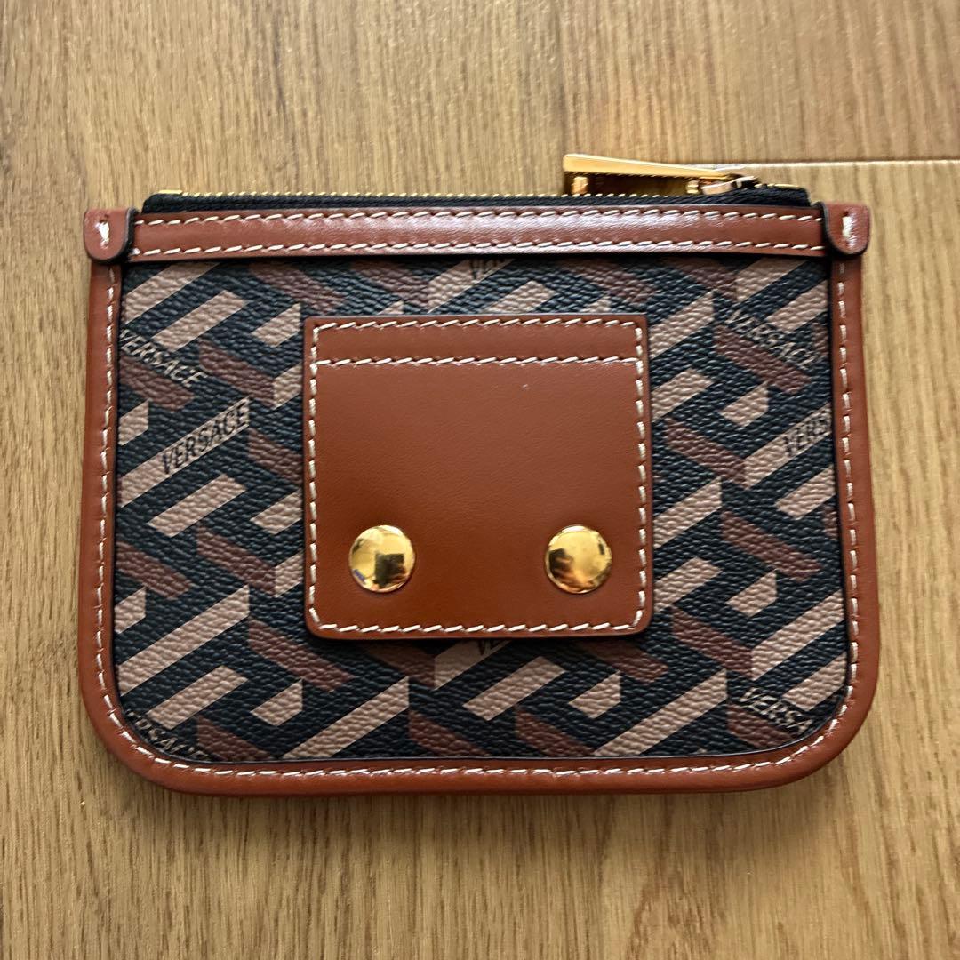 【未使用品】ヴェルサーチ ラグレカ モジュラーポーチ ブラウン 箱付き