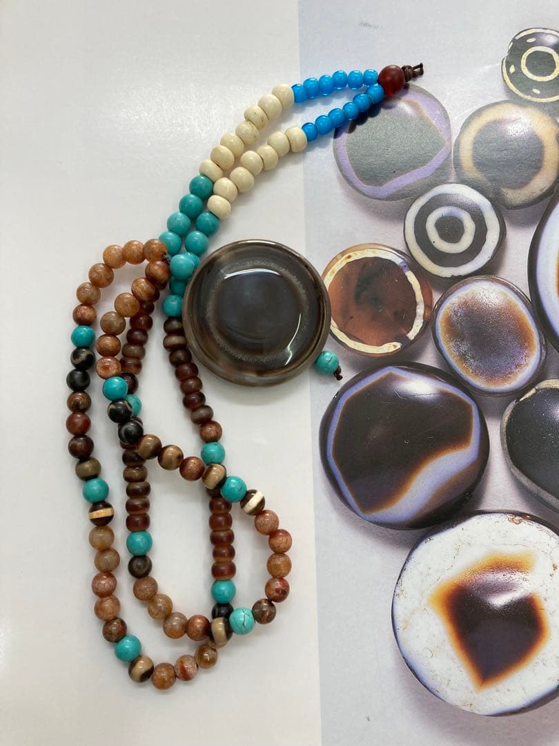 チベット羊眼天珠ネックレス