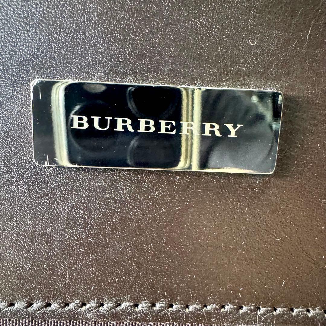 美品/希少✨BURBERRY バーバリー キャリーバッグ ノバチェック　レザー