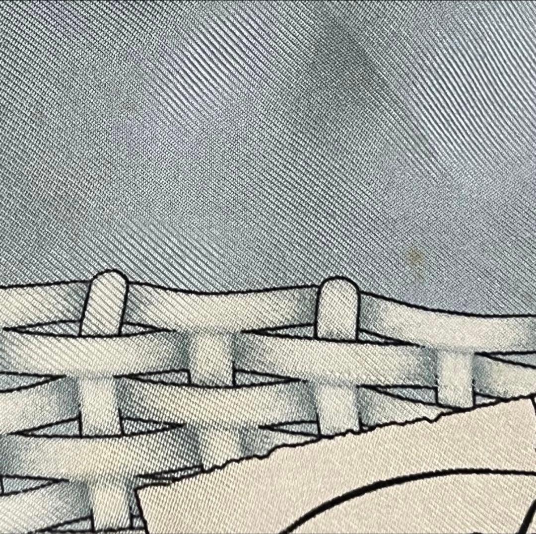 GUCCI グッチ　シルク　スカーフ　ストール　花模様　ビンテージ