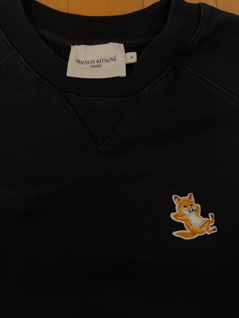 MAISON KITSUNÉ ブラック スウェット Mサイズ