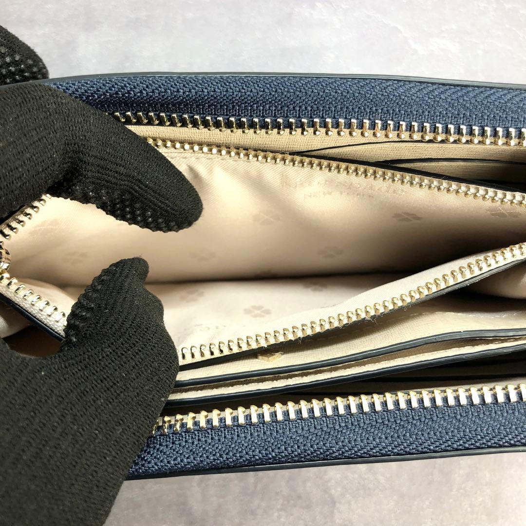 【極美品 】ケイトスペード ラウンドファスナー スペード フラワー 長財布