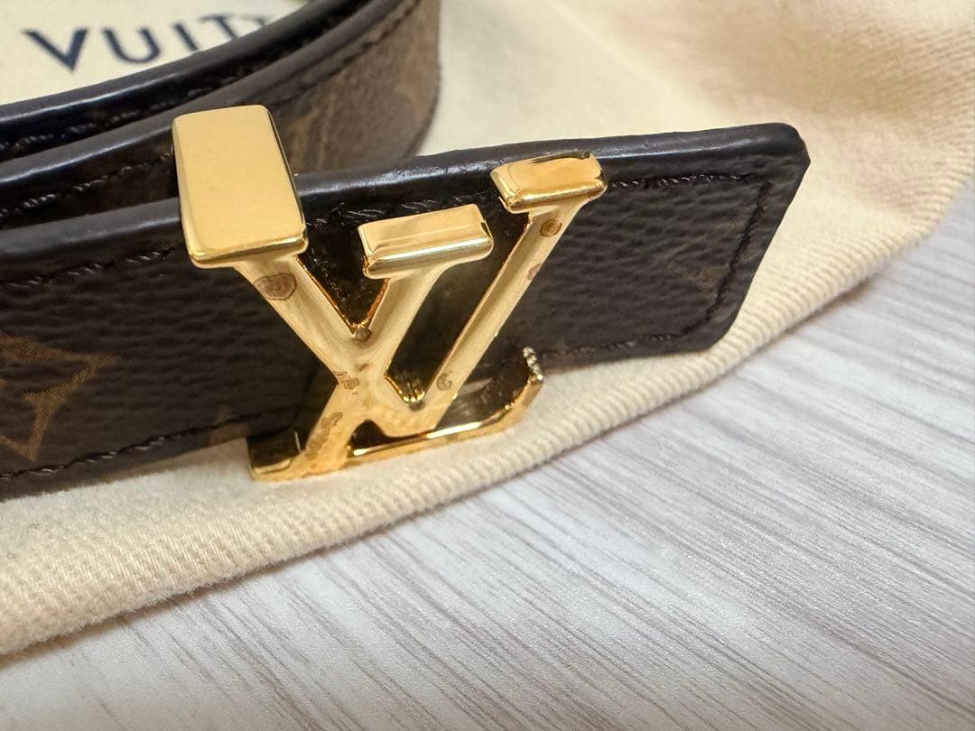 LOUIS VUITTON レザーベルト　リバーシブル　モノグラム