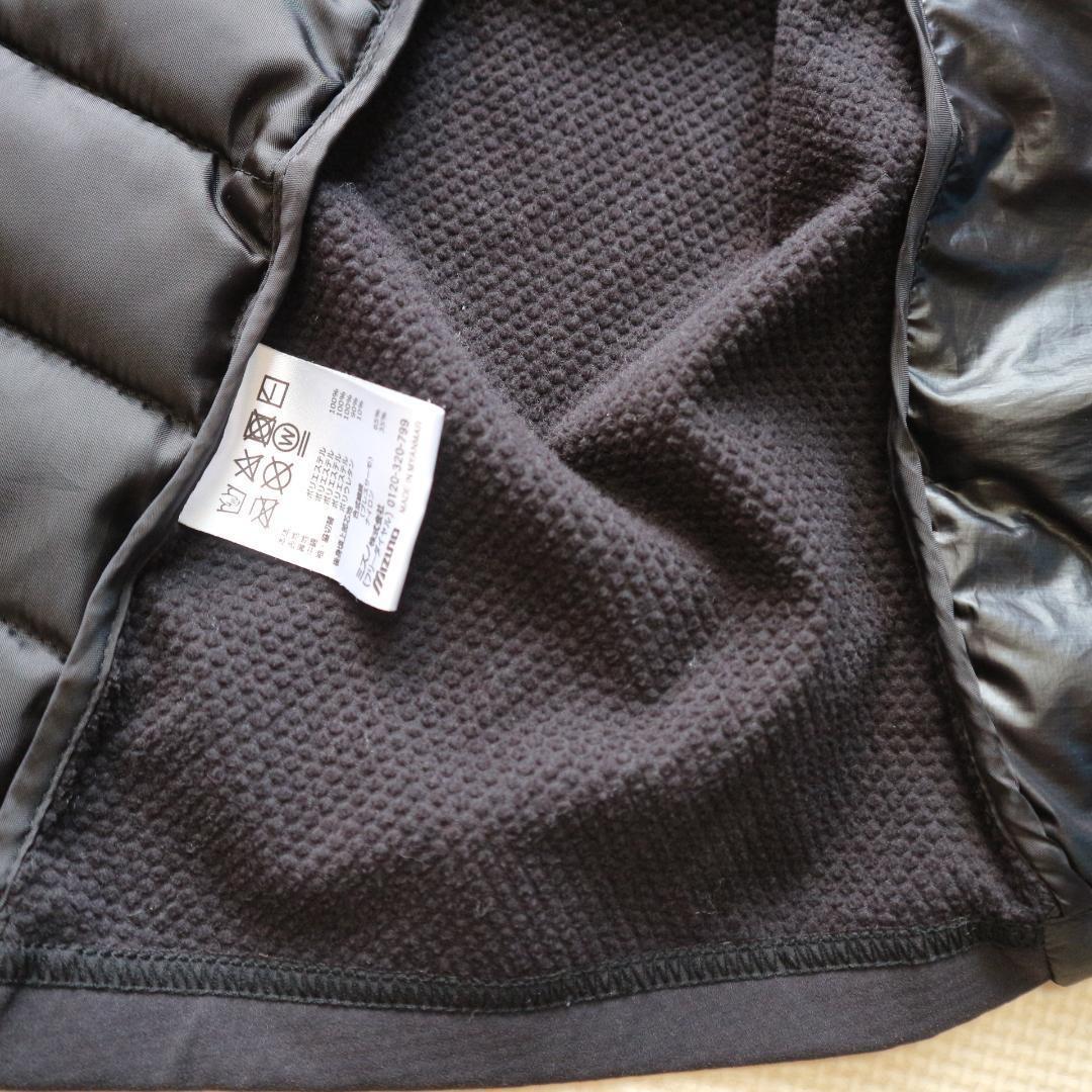 美品 ミズノ メンズM 黒 テックフィルハイブリッドジャケット ブレスサーモ