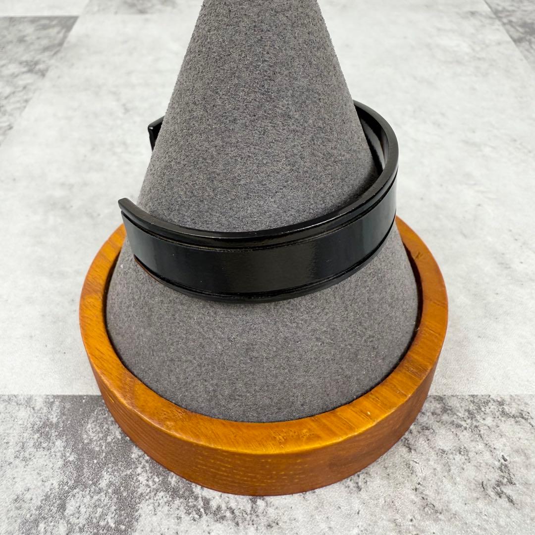 ネイバーフッド シルバー925 ブラックコーティングバングル　ブラックアイコン