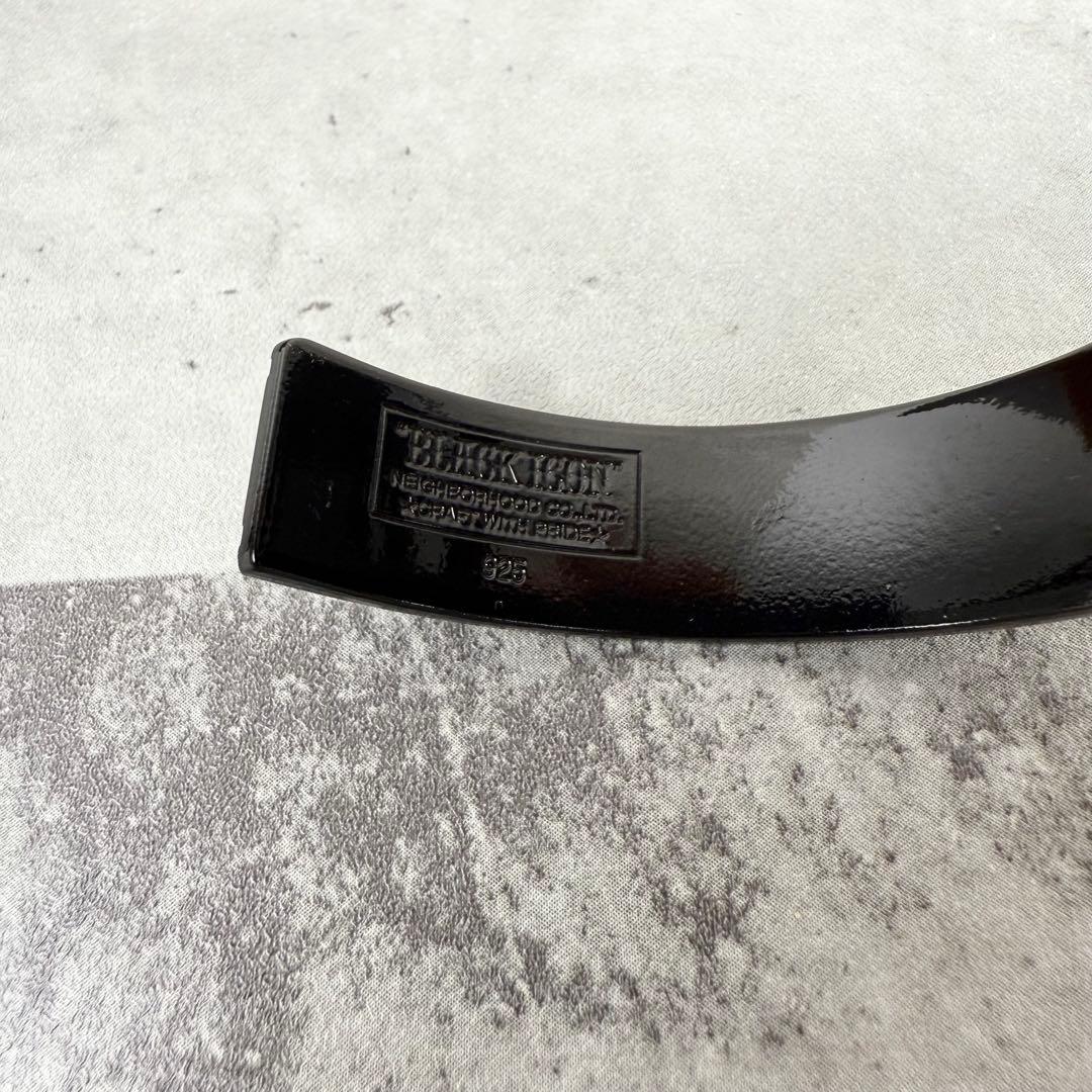 ネイバーフッド シルバー925 ブラックコーティングバングル　ブラックアイコン