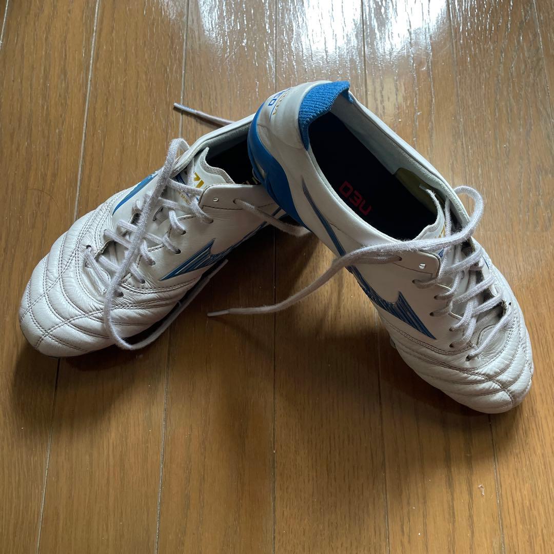 Mizuno Morelia Neo ホワイト/ブルー スパイク