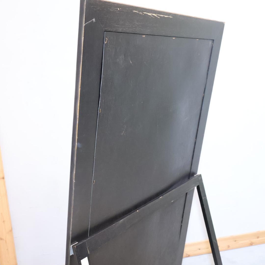 姿見 スタンドミラー 鏡 立て掛け 店舗什器 店舗 157㎝ モノクロ レザー調