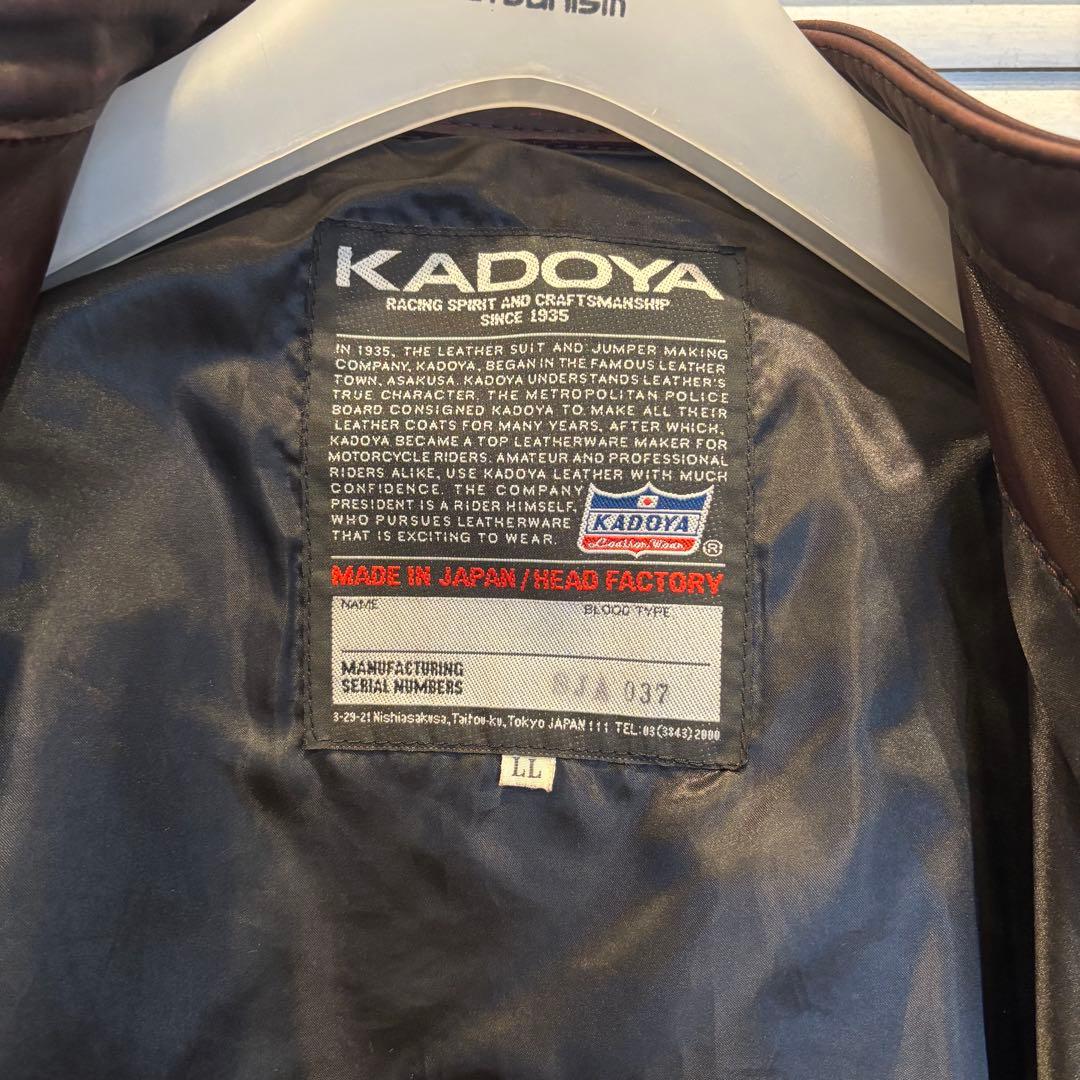 【KADOYA】　ヘッドファクトリー AS-1VS シングルライダースジャケット