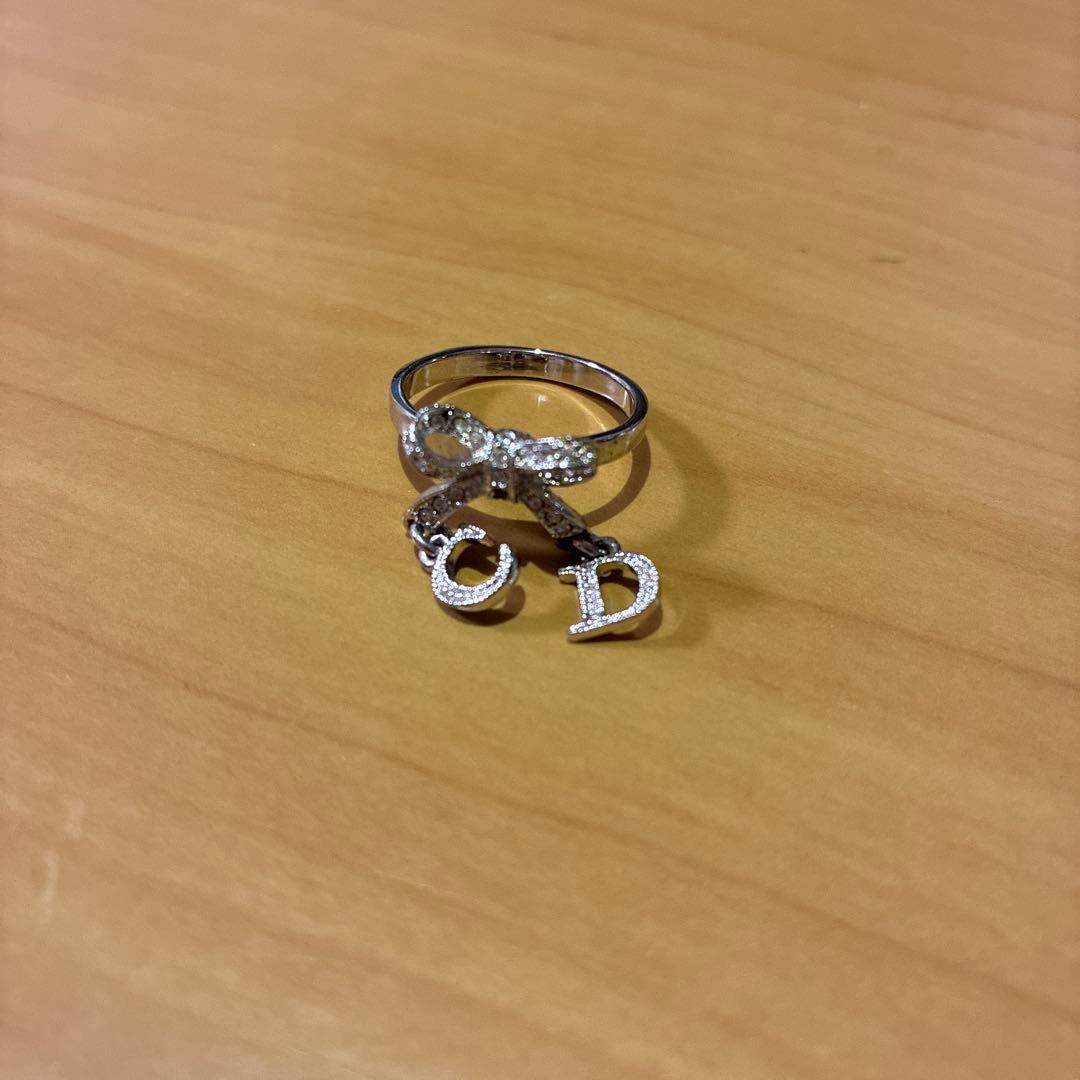 Christian Dior CDロゴチャーム リボン リング - メルカリ