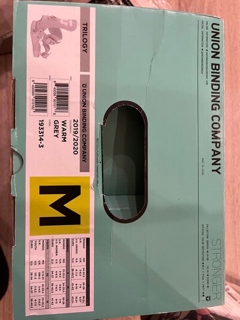 ユニオン　トリロジー　UNION TRILOGY M GREY 箱・説明書付