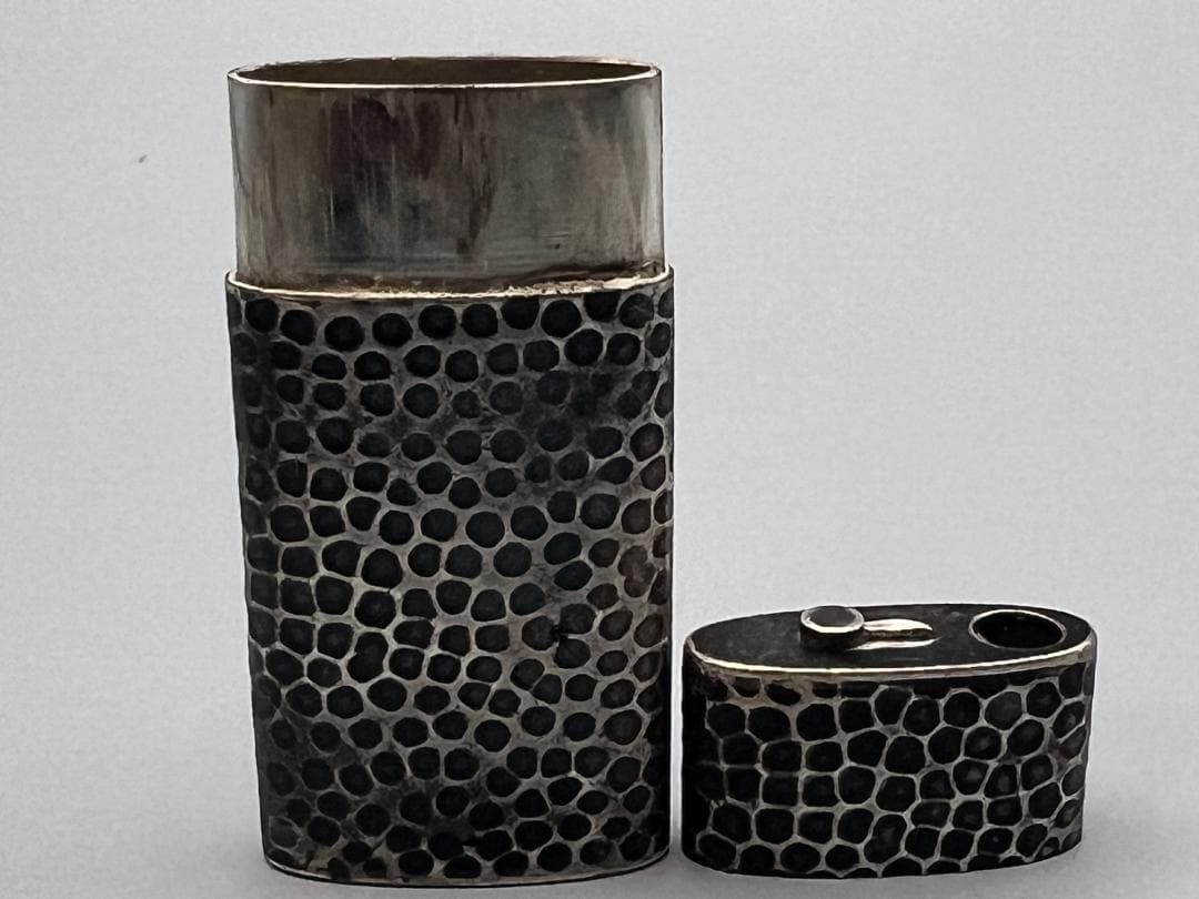 Ace様専用 銀製 仁丹ケース 槌目 レトロコレクション