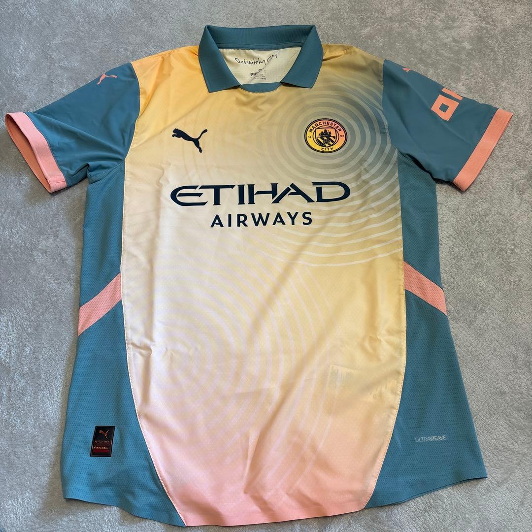 L マンチェスターシティ4thユニフォーム oasisコレクターボックス入り