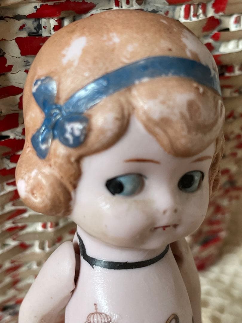 *:・ レア　ピンクのオールビスクドール　　　ポーセリンドール　*:・