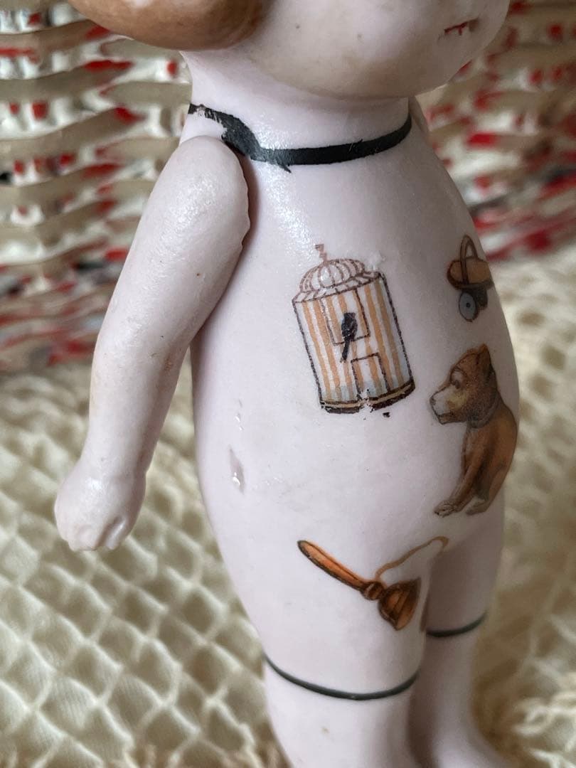 *:・ レア　ピンクのオールビスクドール　　　ポーセリンドール　*:・