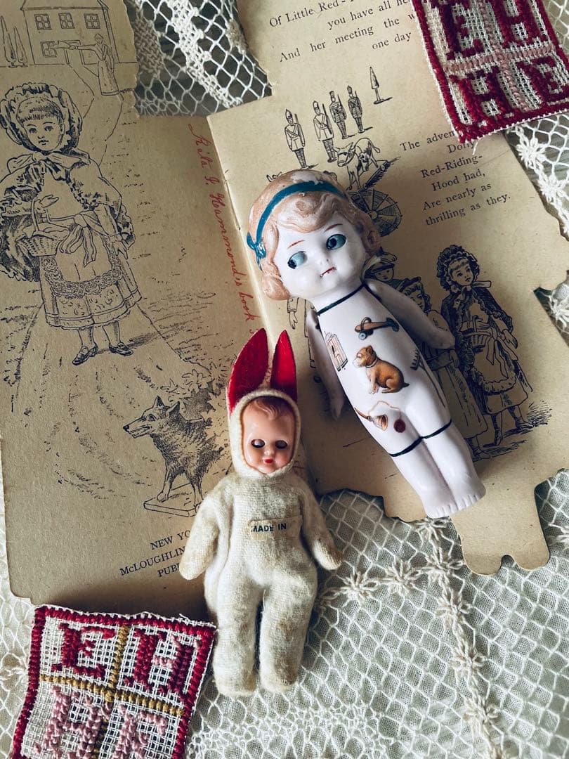 *:・ レア　ピンクのオールビスクドール　　　ポーセリンドール　*:・